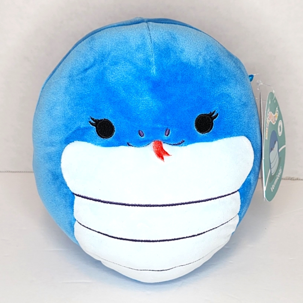 VERMICELLI 🐍 FTM ☆ Blie Iridescent Snake Original Squishmallow by Kelly Toy NWT